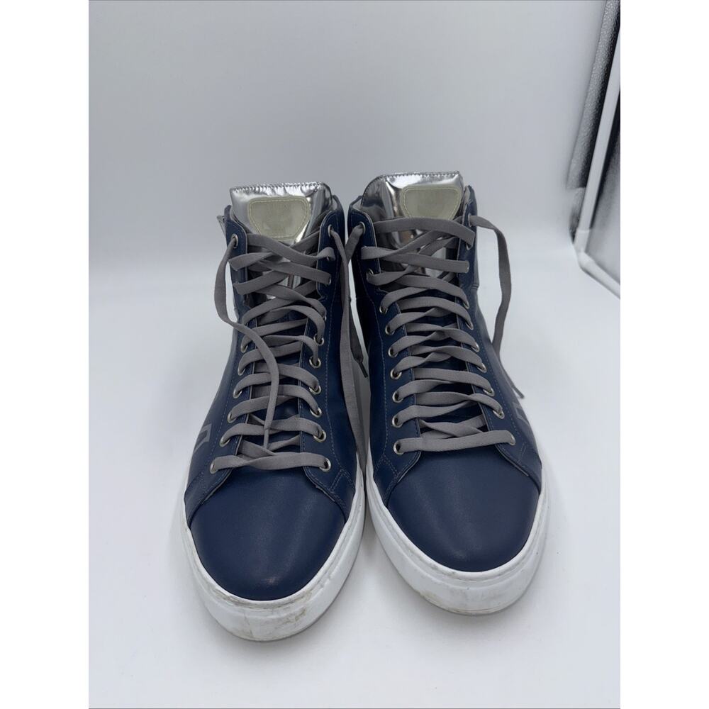 Size 11.5 - MCM Logo High Top Blue bs890